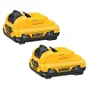 Dewalt Battery Pack, (2) 3.0 Ah, Li-Ion