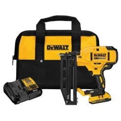 Dewalt 20V MAX* XR 16 GA Cordless Straight Finish Nailer Kit