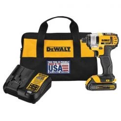 Dewalt 20V 1.5Ah 1/4In Cordless Impact Driver