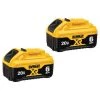 Dewalt 20.0V Li-Ion Battery, 6.0Ah Capacity (2 Pack)