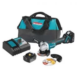 Makita 18V LXT® BL 4-1/2” / 5" Cut-Off/Angle Grinder Kit, Paddle (5.0Ah)