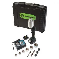 Greenlee Punch Driver Kit, 18.0V, Li-Ion, Cordless