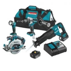 Makita 18V LXT® Brushless 4-Pc. Combo Kit (5.0Ah)