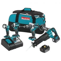 Makita 18V LXT® Brushless 4-Pc. Combo Kit (5.0Ah)