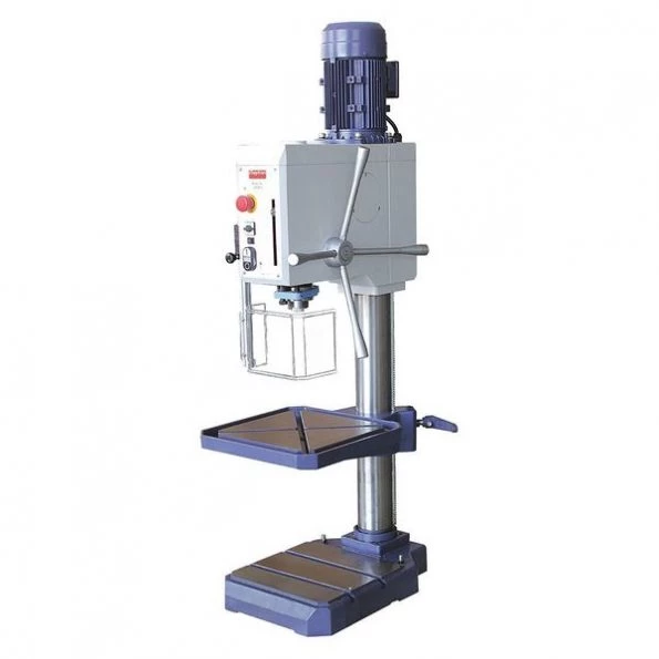 Bench Drill Press, Geared Head Drive, 2 hp, 240 V, 18 in Swing, 8 Speed