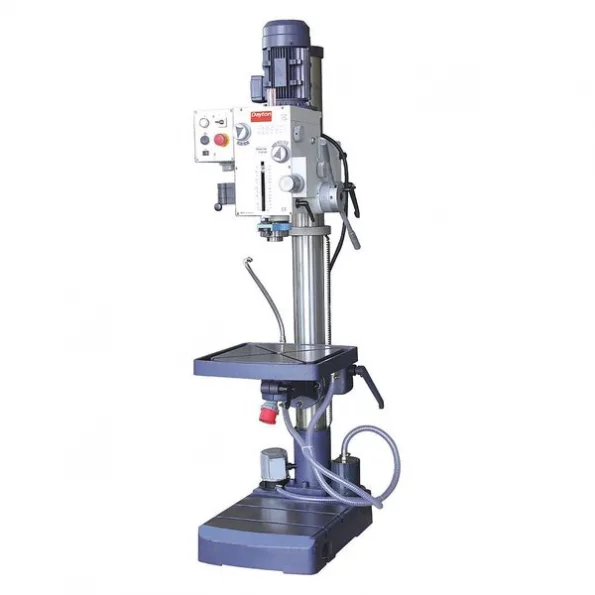 Floor Drill Press, Geared Head Drive, 2 hp, 240 V, 22 in Swing, 12 Speed