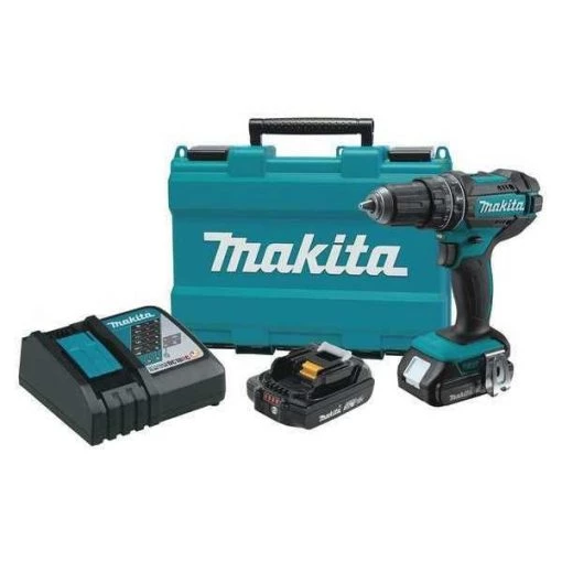 Makita 18.0 V Hammer Drill, Battery Included, 1/2 in Chuck 1 18.0 V Hammer Drill, Battery Included, 1/2 in Chuck