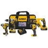 Dewalt Cordless Combo Kit, 20.0V, 4 Tools