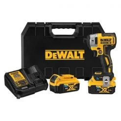 Dewalt 20V 1/4In Cordless Impact Driver Kit with (2) 5.0Ah Batteries 2 20V 1/4In Cordless Impact Driver Kit with (2) 5.0Ah Batteries