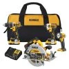 Dewalt Cordless Combo Kit, 20.0V, 4 Tools