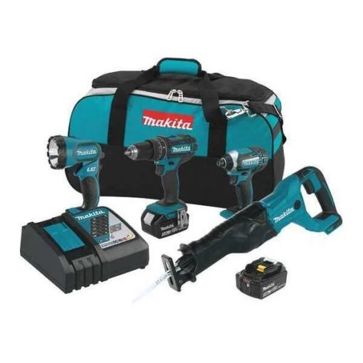 Makita 18V LXT® 4-Pc. Combo Kit (3.0Ah) 1 18V LXT® 4-Pc. Combo Kit (3.0Ah)