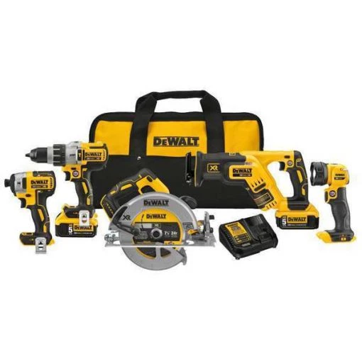 20V 5-tool Cordless Combo Kit