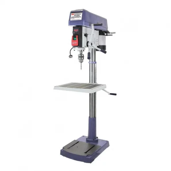 Floor Drill Press, Belt Drive, 1 1/2 hp, 120/240 V, 20 in Swing, 16 Speed