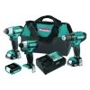 Makita 12V max CXT® 4-Pc. Combo Kit (1.5Ah)