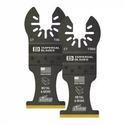 Imperial Blades One Fit™ 1-3/8" Carbide Extreme Storm Titanium Metal Blade, 2PC