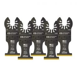 Imperial Blades One Fit™ 1-3/8" Carbide Extreme Storm Titanium Metal Blade, 5PC