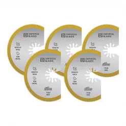 Imperial Blades One Fit™ 3-1/8" Storm Titanium Thin Metal Segment Blade, 5PC
