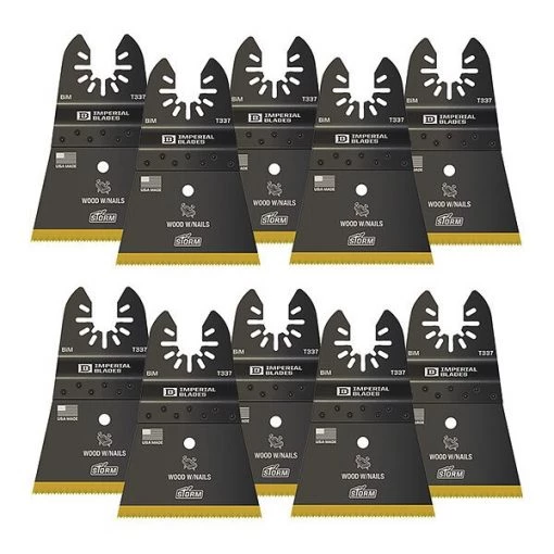 One Fit™ 2-1/2" Storm Titanium Wood & Nails Blade, 10PC