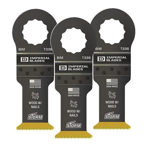 SuperCut™ 1-1/4" Storm Titanium Wood & Nails Blade, 3PC
