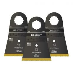 Imperial Blades SuperCut™ 2-1/2" Storm Titanium Wood & Nails Blade, 3PC