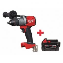 18V Hammer Drill, Battery Included, 1/2 in Chuck