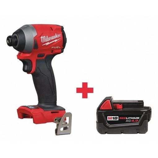 M18 FUEL(TM) 18.0 1/4" Cordless Impact Driver, Belt Clip, Bit Holder