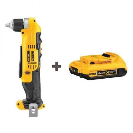 Dewalt Cordless Right Angle Drill Kit, 20.0V