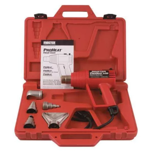 11-Amp Corded Heat Gun Kit, 240VAC, Air Volume: 4 to 16 cfm