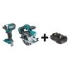 Makita Cordless Combo Kit, 18.0 V, 2 Tools, 2 Batt