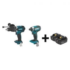 Cordless Combo Kit, 18.0 V, 2 Tools, 2 Batt