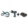 Makita Cordless Combo Kit, 18.0 V, 2 Tools, 2 Batt