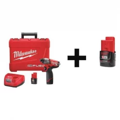 M12 FUEL 1/4" Cordless Impact Driver Kit