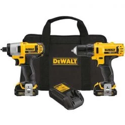 Dewalt Cordless CombInation Kit, 1.5A/hr., Li-Ion