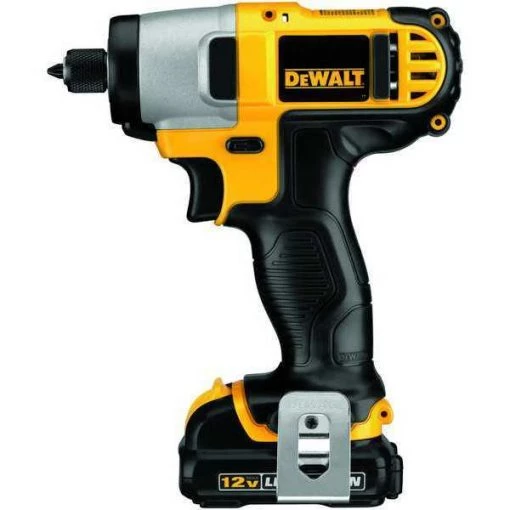 Dewalt 12V MAX 1/4In Cordless Impact Driver Kit, (2) 1.3Ah Batteries 1 12V MAX 1/4In Cordless Impact Driver Kit, (2) 1.3Ah Batteries