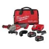Milwaukee M18 FUEL™ Cordless 4-1/2" / 5" Braking Grinder w/ ONE-KEY™ Slide Switch, Lock-On