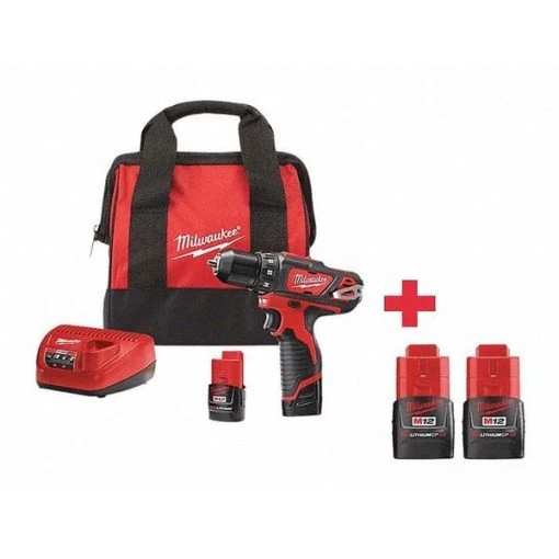 Milwaukee Drill Kit, Cordless, 2,000 RPM, 18V DC 1 Drill Kit, Cordless, 2,000 RPM, 18V DC