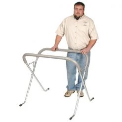 Woodward Fab Panel Stand, Cushioned top Rail, Adj Width