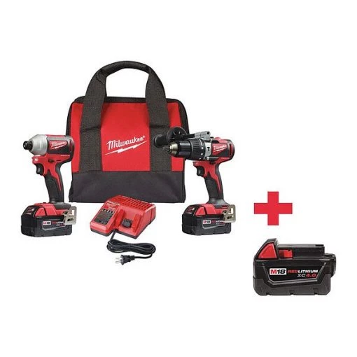 Milwaukee Cordless Combination Kit, 18.0V, Li-Ion 1 Cordless Combination Kit, 18.0V, Li-Ion