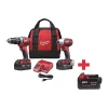Milwaukee Cordless Combination Kit, 18.0V, Li-Ion