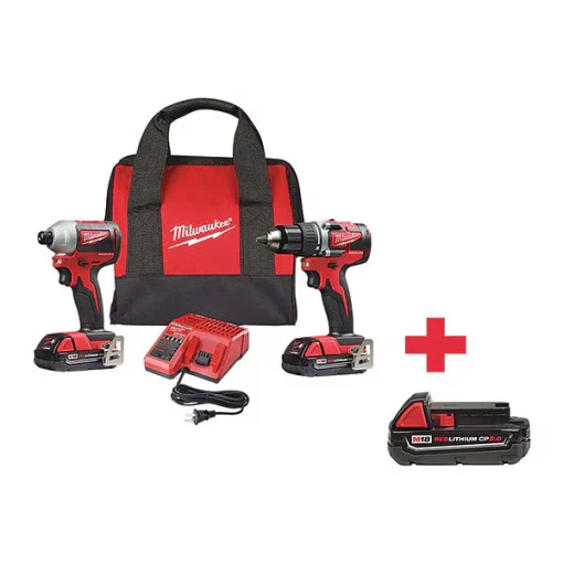 Milwaukee Cordless Combination Kit, 18.0V, Li-Ion 1 Cordless Combination Kit, 18.0V, Li-Ion