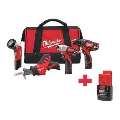 Cordless Combination Kit, 12.0V, Li-Ion