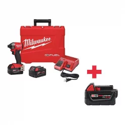Milwaukee M18 FUEL 18V 1/4" Cordless Impact Driver Kit