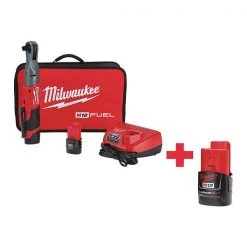 Milwaukee M12 FUEL(TM) 12V 1/2" Cordless Ratchet Kit