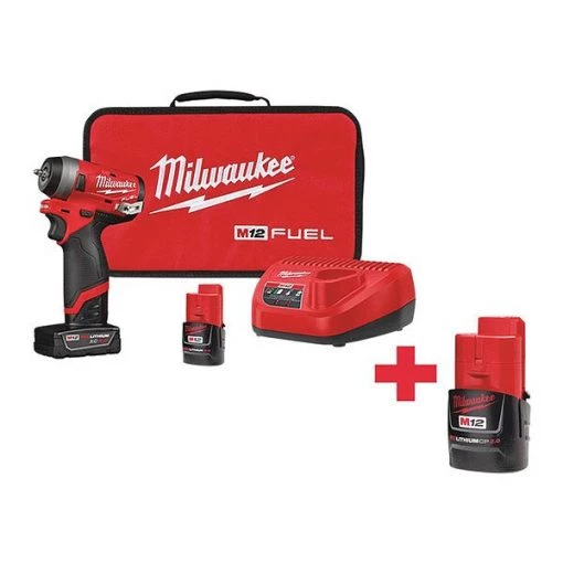 Milwaukee M12 FUEL(TM) 12V 1/4" Cordless Impact Wrench Kit 1 M12 FUEL(TM) 12V 1/4" Cordless Impact Wrench Kit