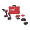 Milwaukee Cordless Combination Kit, 18.0V, Li-Ion