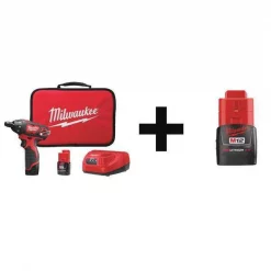 Milwaukee Cordless Screwdriver Kit, 12.0V