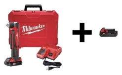 Milwaukee Right Angle Drill with add Battery, 18V 2 Right Angle Drill with add Battery, 18V