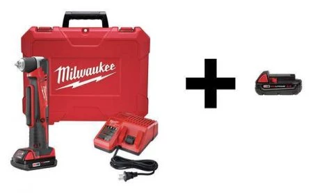 Milwaukee Right Angle Drill with add Battery, 18V