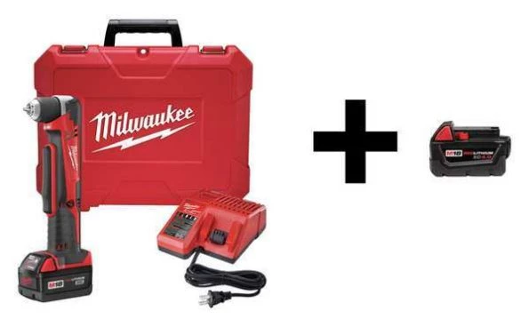 Right Angle Drill with add Battery, 18V