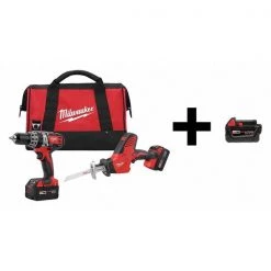 Cordless Combo Kit, 18.0 V, 2 Tools, 3 Batt